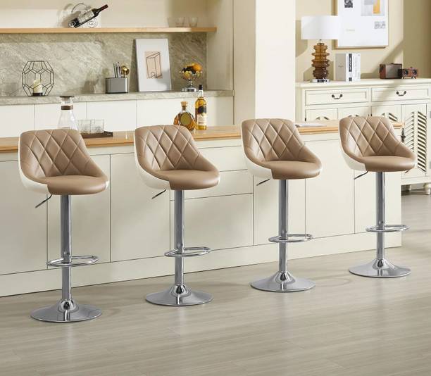 CHAIRTECH ® Pack of 4 Bar Stool & Chair | Leatherette Bar Chair