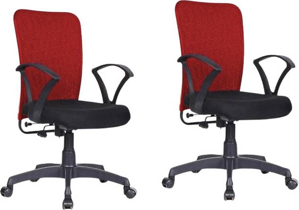 MEASTRO Adjustable Height and Chrome Base Stool (Red) Foam Bar Stool Fabric Bar Chair