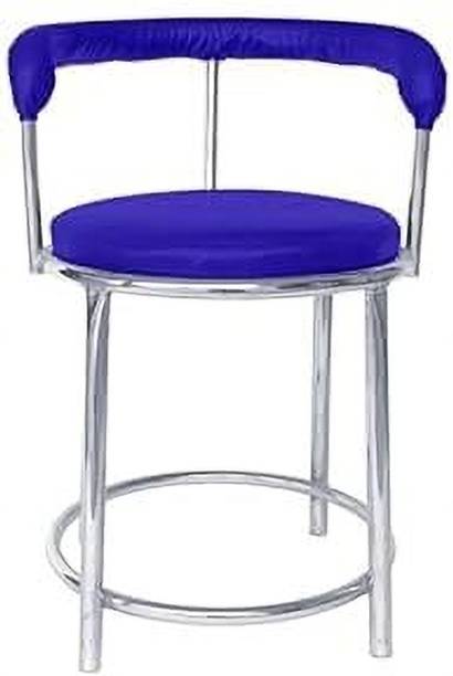 RW REST WELL 173 Bar Stool with Cushion Seat For Cafe/Home| Chrome Steel Dining Chair| Metal Bar Chair