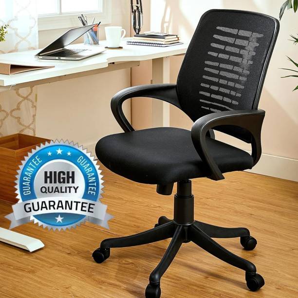 MAESTRO MAESTRO Home & Office Mesh Chair with Fixed Handles Fabric Office Arm Chair