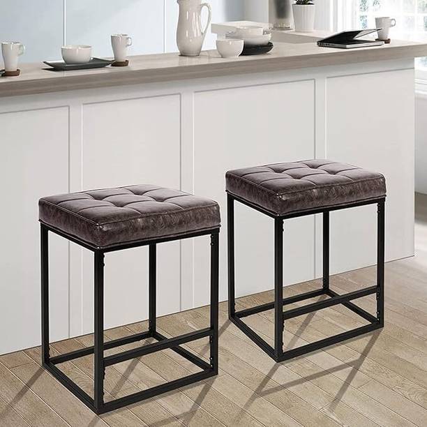 Indian Decor 41034 Counter Height Stools-Bar Stools (Set of 2) 24 Inch Bar Stools for Kitchen Metal Bar Chair