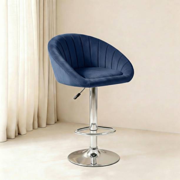 SEATFIT Adjustable Swivel Bar Chair with Cushioned Seat for Kitchen & Bar Solid Wood Bar Stool