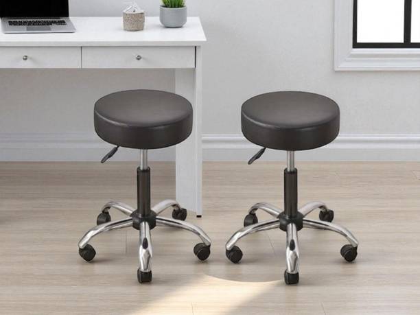MAESTRO Height Adjustable Doctor Stool with Cushioned Seat Leather Bar Chair