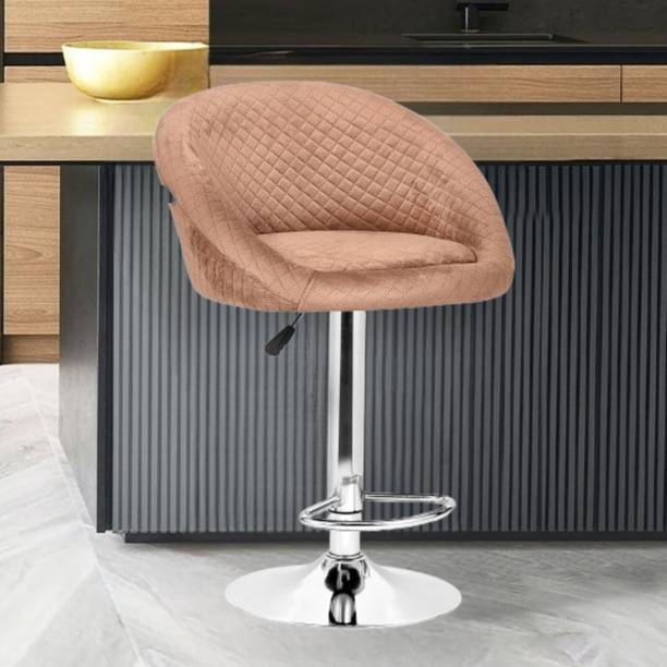 Da URBAN Cozy Brown | Revolving | Height Adjustable | Kitchen \ Café \ Store | Fabric Bar Stool