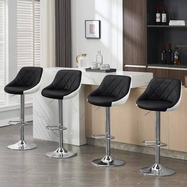 sunview Kitchen and Bar Pack of 4 Leatherette Stool and Chair Leatherette Bar Chair
