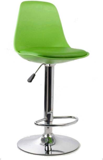 Qwqbuy Shell Bar Stool Counter Stools,Adjustable Barstools Bar Height,PU Padded Seat Metal Bar Stool