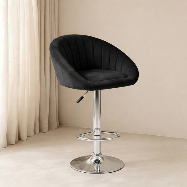 SEATFIT Adjustable Swivel Bar Chair with Cushioned Seat for Kitchen & Bar Solid Wood Bar Stool