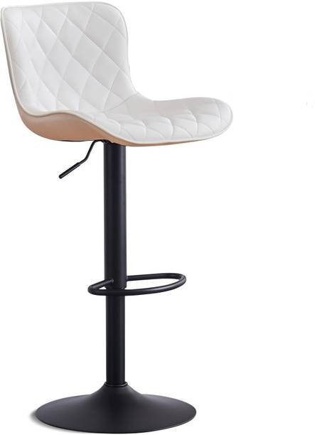 TECHSEAT Unique Bar Stool|Chair Leather 1 year warranty Engineered Wood Bar Stool