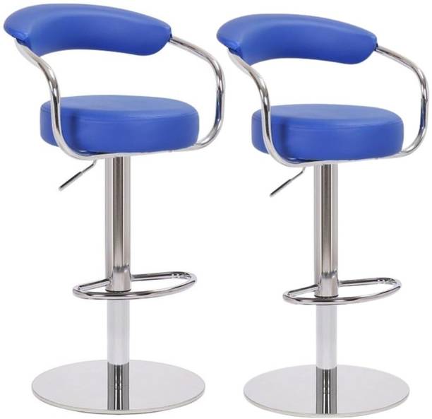 Furniture First 360 Degree Swivel | Height Adjustable | Bar Chair | Bar Stool | for Home_Kitchen Leatherette Bar Chair