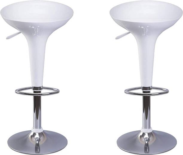 Furniture First 360 Degree Swivel Height Adjustable IMPORTED Bar Chair for Home/Kitchen Synthetic Fiber Bar Stool