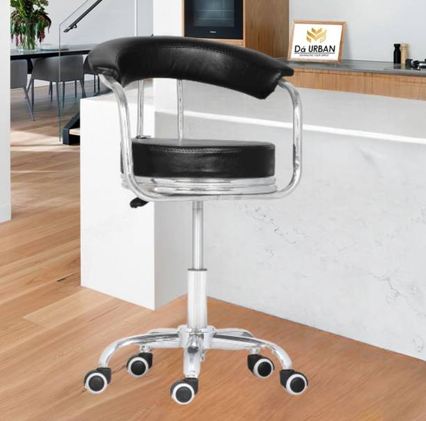 Da URBAN Classic Revolving Kids Chair |With Adjustable Height & Wheels Leatherette Bar Stool