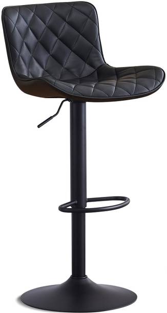 TECHSEAT Unique Bar Stool|Chair Leather 1 year warranty Engineered Wood Bar Stool