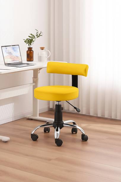 Newturn Keto Parlour/Client/Small shops/visitor chair for space management & 1 year wty Foam Bar Chair