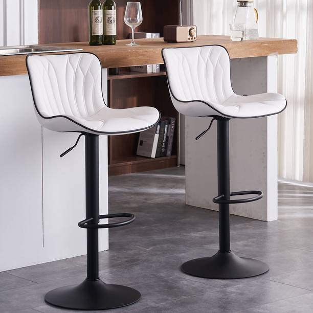 CHAIRTECH Unique Bar Stool Leather Crome Base Leatherette Bar Stool