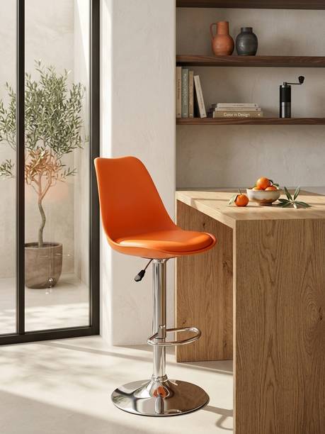 ACTIVA Rapid Bar Stool with Adjustable Height|Swivel Metal Stool Chair For Bar/Cafe| Metal Bar Stool