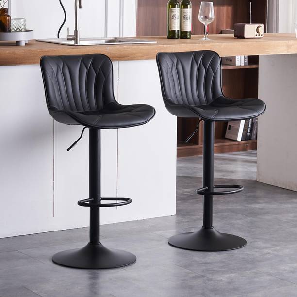 CHAIRTECH Unique Bar Stool Leather Crome Base Leatherette Bar Stool