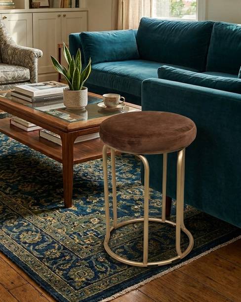 The Merchant Store The Merchant Store Side Stool,living room stool, dressing table stool, Metal Bar Stool