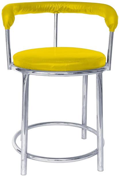 RW REST WELL 173 Bar Stool with Cushion Seat For Cafe/Home| Chrome Steel Dining Chair| Metal Bar Chair