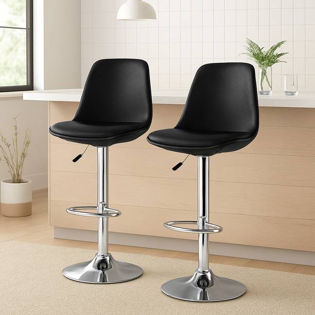 NITYAM Premium Quality Kitchen Bar Stool Chair With Adjustable Height Metal Bar Stool