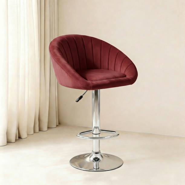 SEATFIT Adjustable Swivel Bar Chair with Cushioned Seat for Kitchen & Bar Solid Wood Bar Stool