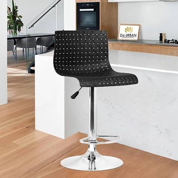 Da URBAN Presho Black | Revolving | Height Adjustable | Kitchen \ Café \ Store | Plastic Bar Chair