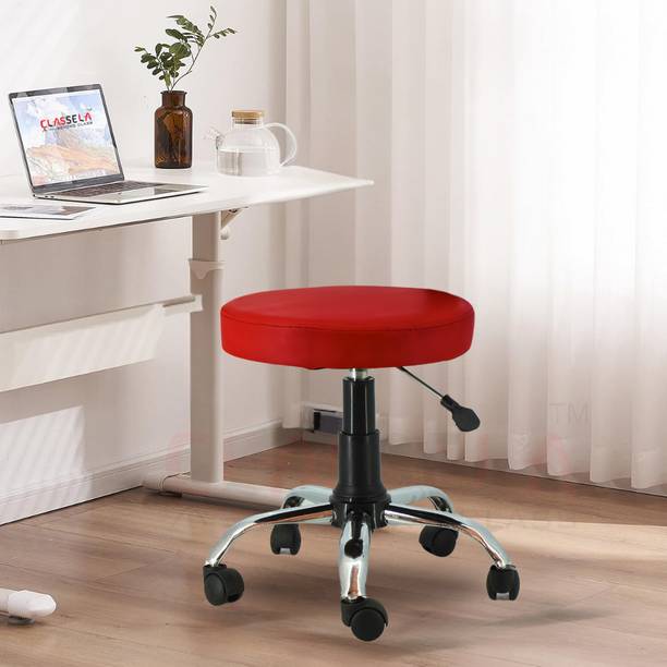 Classela Detto Round Doctor/bar/Stool/Parlour/client chair for space & 1 year warranty Foam Bar Stool