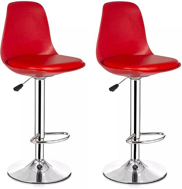 DPI Modern Height Adjustable & Revolving Kitchen Chair with Heavy Duty Chrome Base Metal Bar Stool