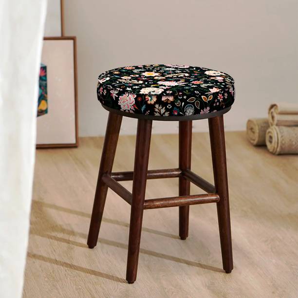 chumbak Solid Wood Bar Stool