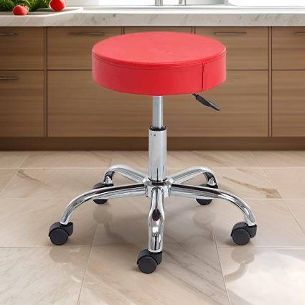 Trends Furnishers Premium Quality Adjustable Metal Bar Stool Leather Bar Stool