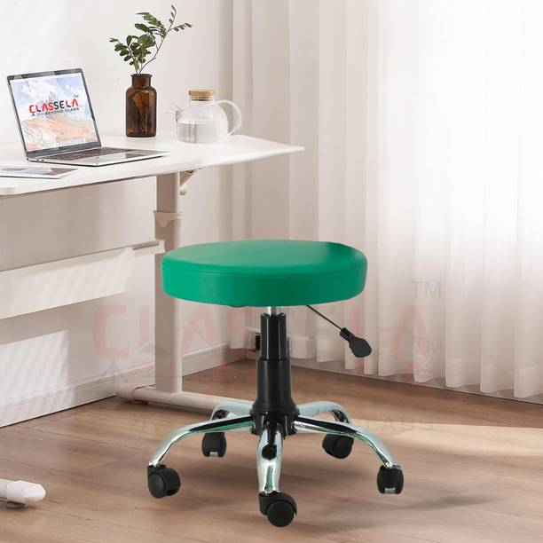 Classela Detto Round Doctor/bar/Stool/Parlour/client chair for space & 1 year warranty Foam Bar Stool