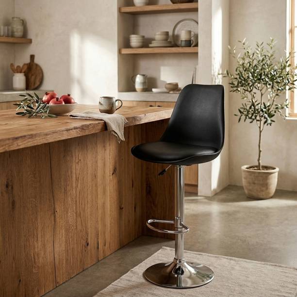ACTIVA Rapid Bar Stool with Adjustable Height|Swivel Metal Stool Chair For Bar/Cafe| Metal Bar Stool
