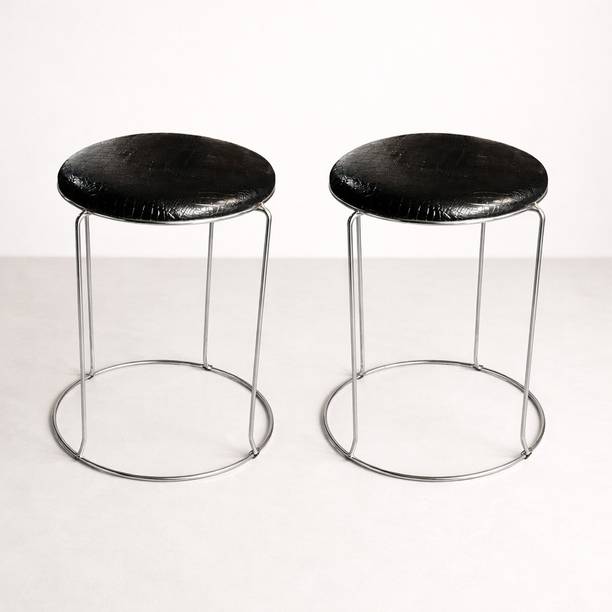 FUGO Adjustable Bar Stool with Back Support | Hydraulic Bar Chair Metal Bar Stool