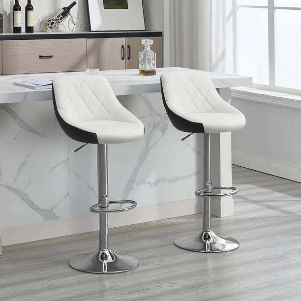 CHAIRTECH Nova Revolving Metal Bar Stool for Kitchen Cafe Store Shop Counter Premium Stool Leatherette Bar Chair