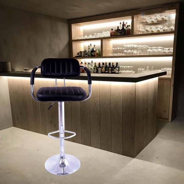 DPI Home Kitchen Curvy Bar Stool/Bar Stool with Adjustable Height Leatherette Bar Chair