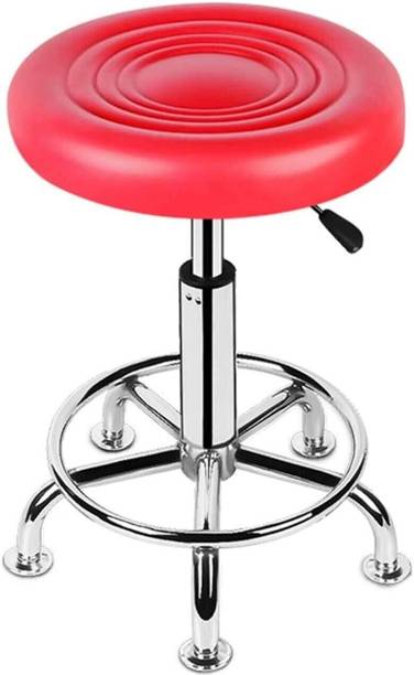 CRAFTSPEN Adjustable Height Doctor/Cafeteria stool(RED)1 Metal Bar Stool