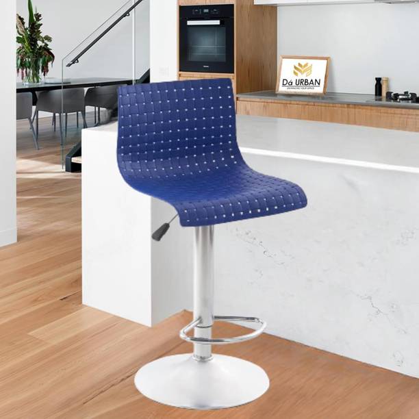 Da URBAN Presho Blue | Revolving | Height Adjustable | Kitchen \ Café \ Store | Plastic Bar Chair
