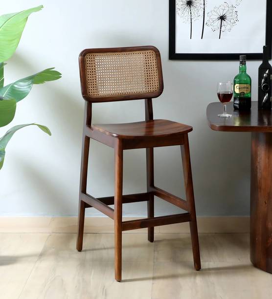 Woodsworth From Pepperfry Roading Sheesham Wood Bar Chair For Home/Bar Solid Wood Bar Chair