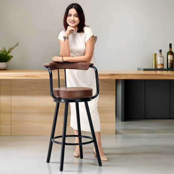 P P CHAIR Multipurpose Cafe Dining Bar Stool/Kitchen Chair Reception chair Leatherette Bar Chair