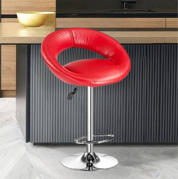 Da URBAN Da URBAN Smiley Red | Revolving | Height Adjustable Leatherette Bar Stool