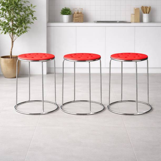 FUGO Adjustable Bar Stool with Back Support | Hydraulic Bar Chair Metal Bar Stool
