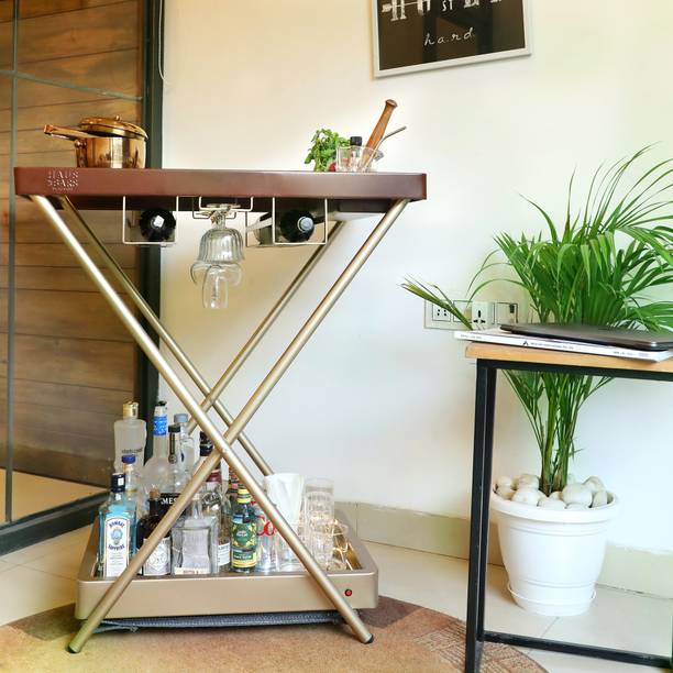 HAUS OF BARS Model J Metal Bar Trolley