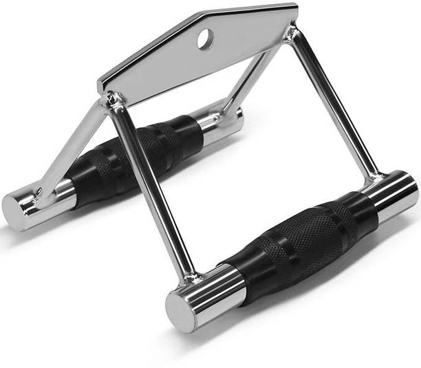FITRXX Seated Row Double D Handle Cable Attachment – Double D Grip/Double Row Handle चिन अप बार