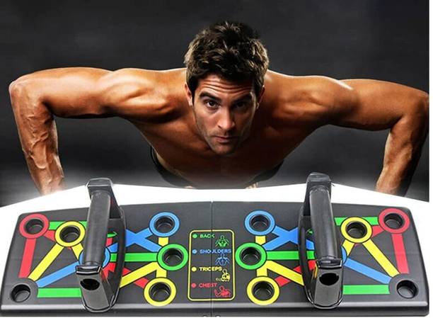Swinburne Push Up Board System,Multi-Function Foldable 16 in 1 Push Up rack Pull-up Bar