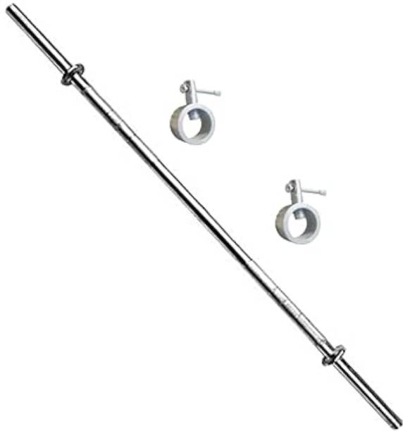 KORBAX Gym Bar 5 Feet Straight Bar 19mm , Weight Lifted Rod , Fitness Equipment Weight Lifting Bar