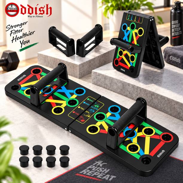 Oddish Push Up Board 9 in 1 Pushup Stand for Home Gym,Foldable Push-up Bracket Push Multi-training Bar