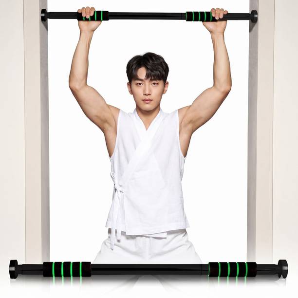 EDENGLOW Pull-Up Bar for Home Workout | Non-Slip Carbon Steel Bar (Load Capacity: 100 Kg) Pull-up Bar