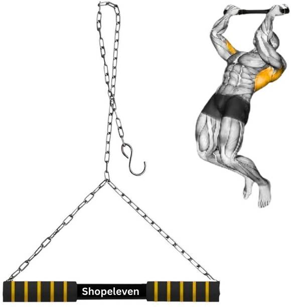 Shopeleven Chin Up Bar 120Kg Dynamic Capacity|Monkey Bar,Safe Cushioned Hand Grips Pull-up Bar
