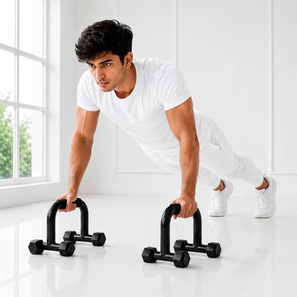 SHAVIKA ROCKS Metal Dips Stand Push Up Bar for Home Gym Fitness Workout For Men & Women Push-up Bar