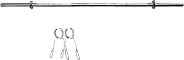FIRE FITNESS 5 Ft state Rod with 2 Lock, Gym Rod for home workout Weight Lifting Bar
