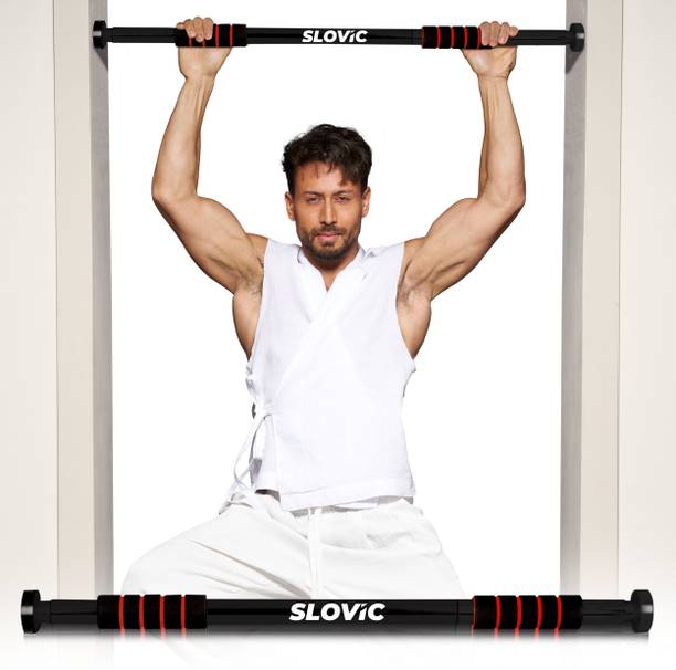 SLOVIC Home Workout Non-Slip Carbon Steel Bar (Load Capacity: 100 Kg) Pull-up Bar